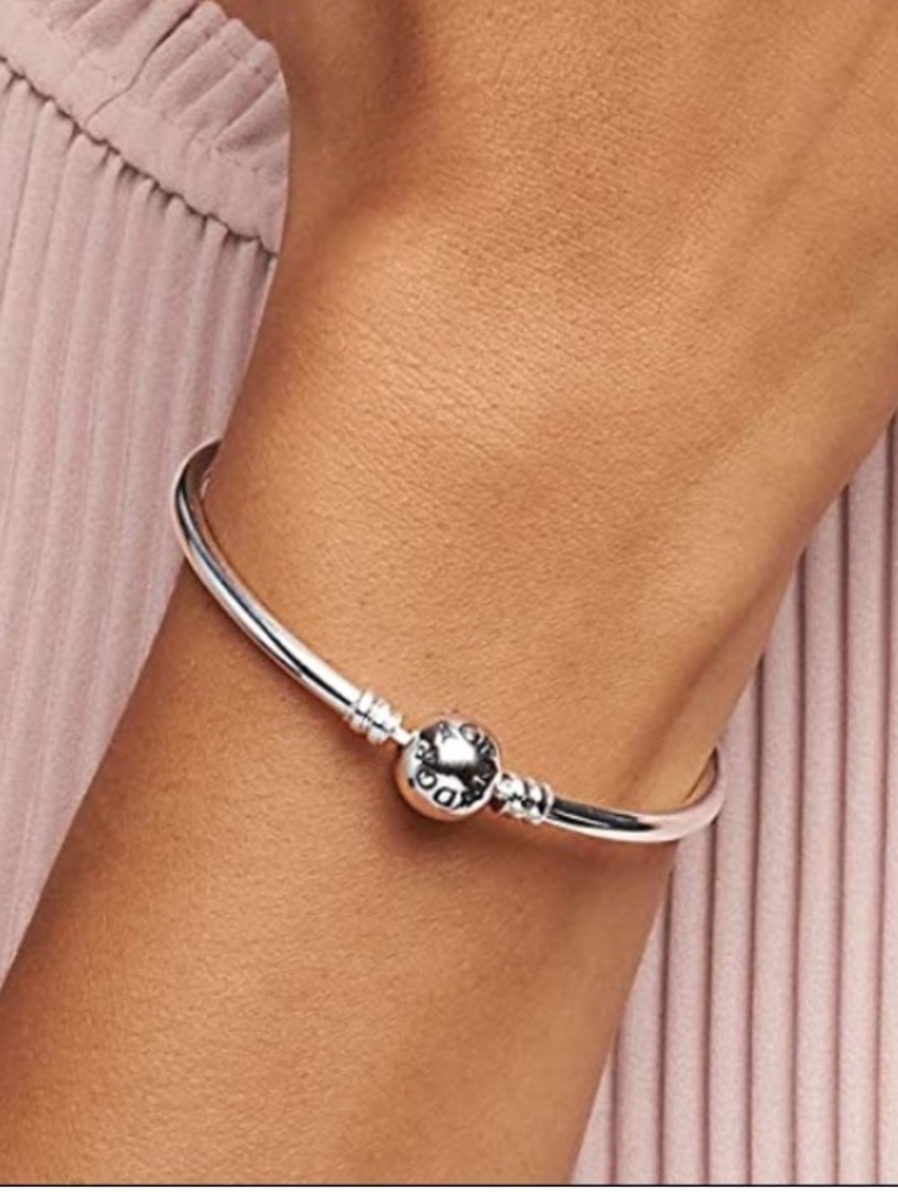 Pandora Silver Bangle Bracelet Authentic (charm not included)